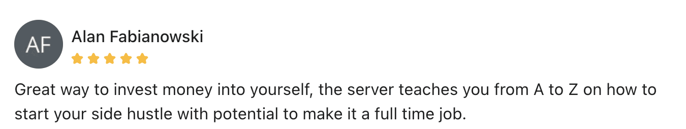 Amazon FBA mentoring positive reviews