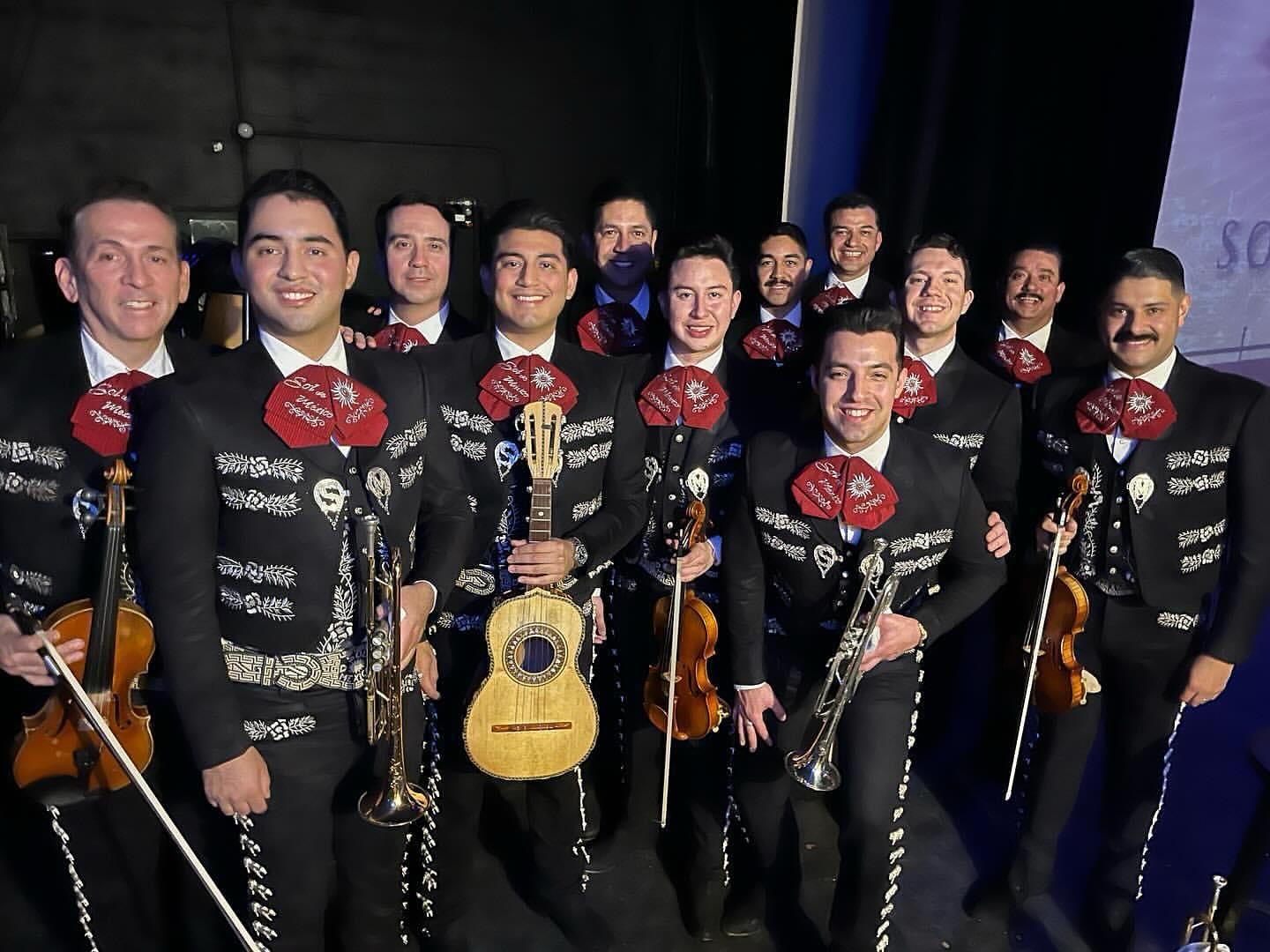 Grammy-nominated mariachi musicians performing live at Casa del Sol, creating a one-of-a-kind dining experience filled with vibrant music and culture.