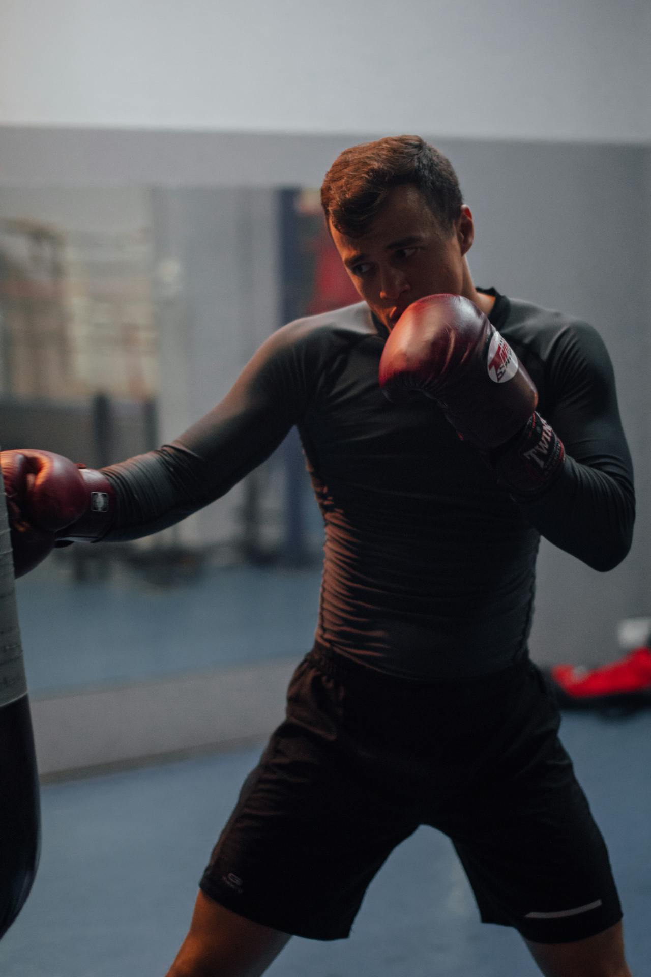 a man playing boxing