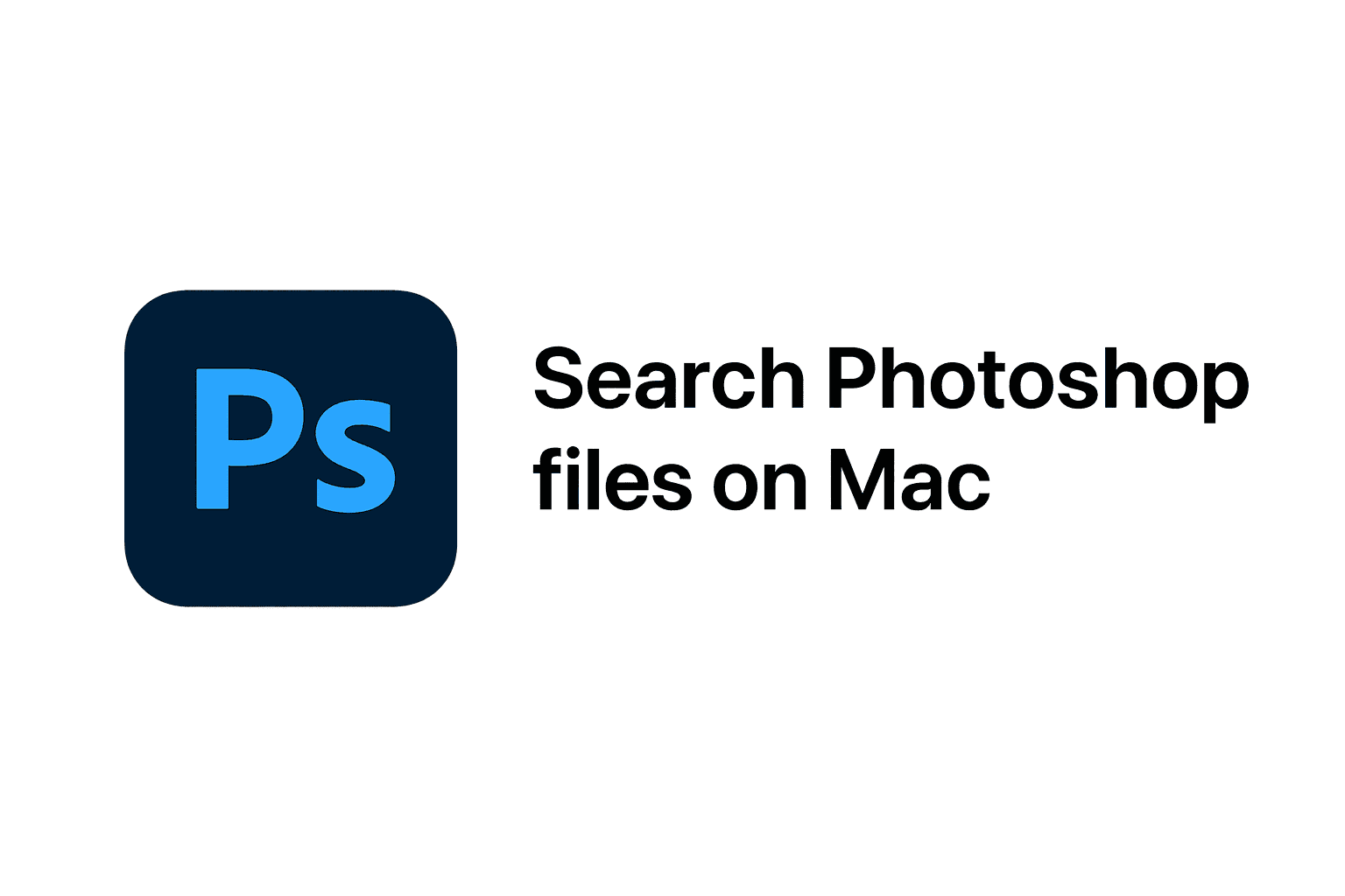 Search Photoshop files on Mac