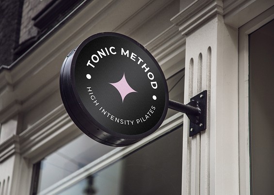 Exterior brand signage for Tonic Method