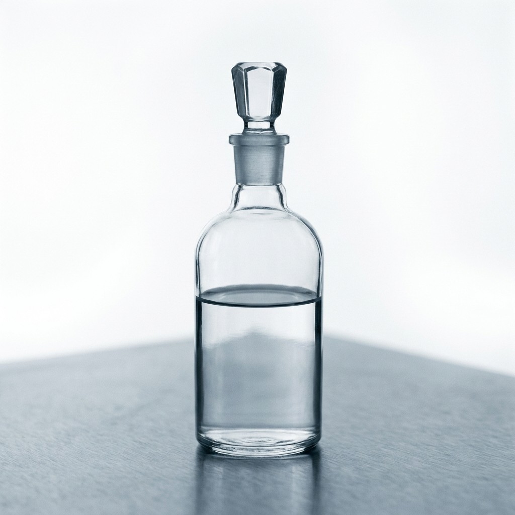 Laboratory reagent bottle with clear silazane monomer