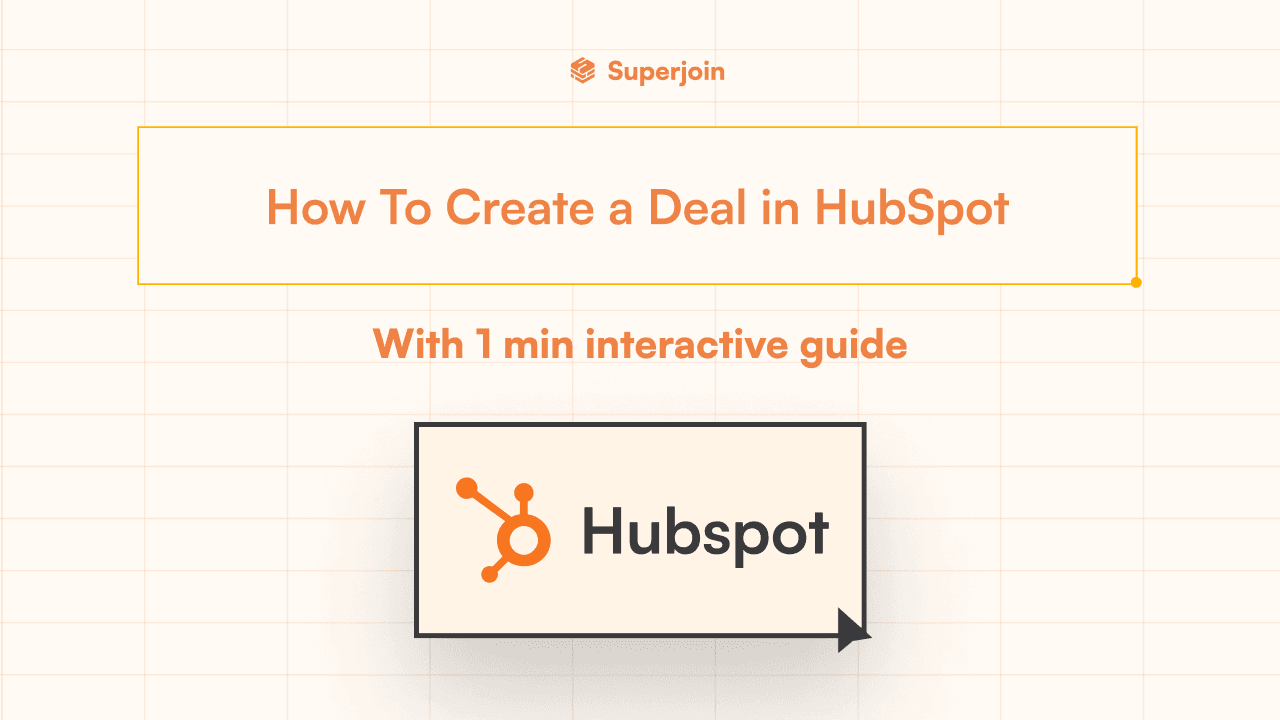 How to create a deal in HubSpot