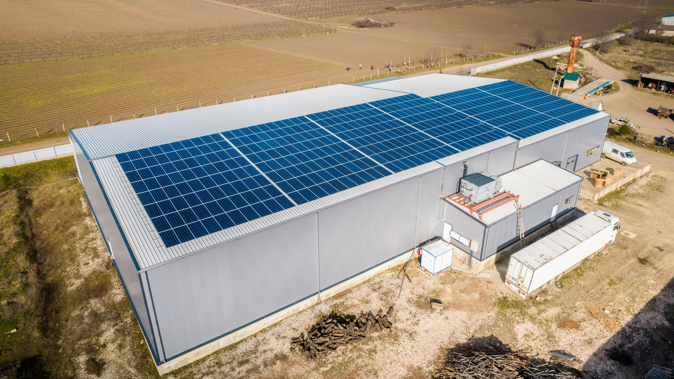 photo d'une installation solaire en france