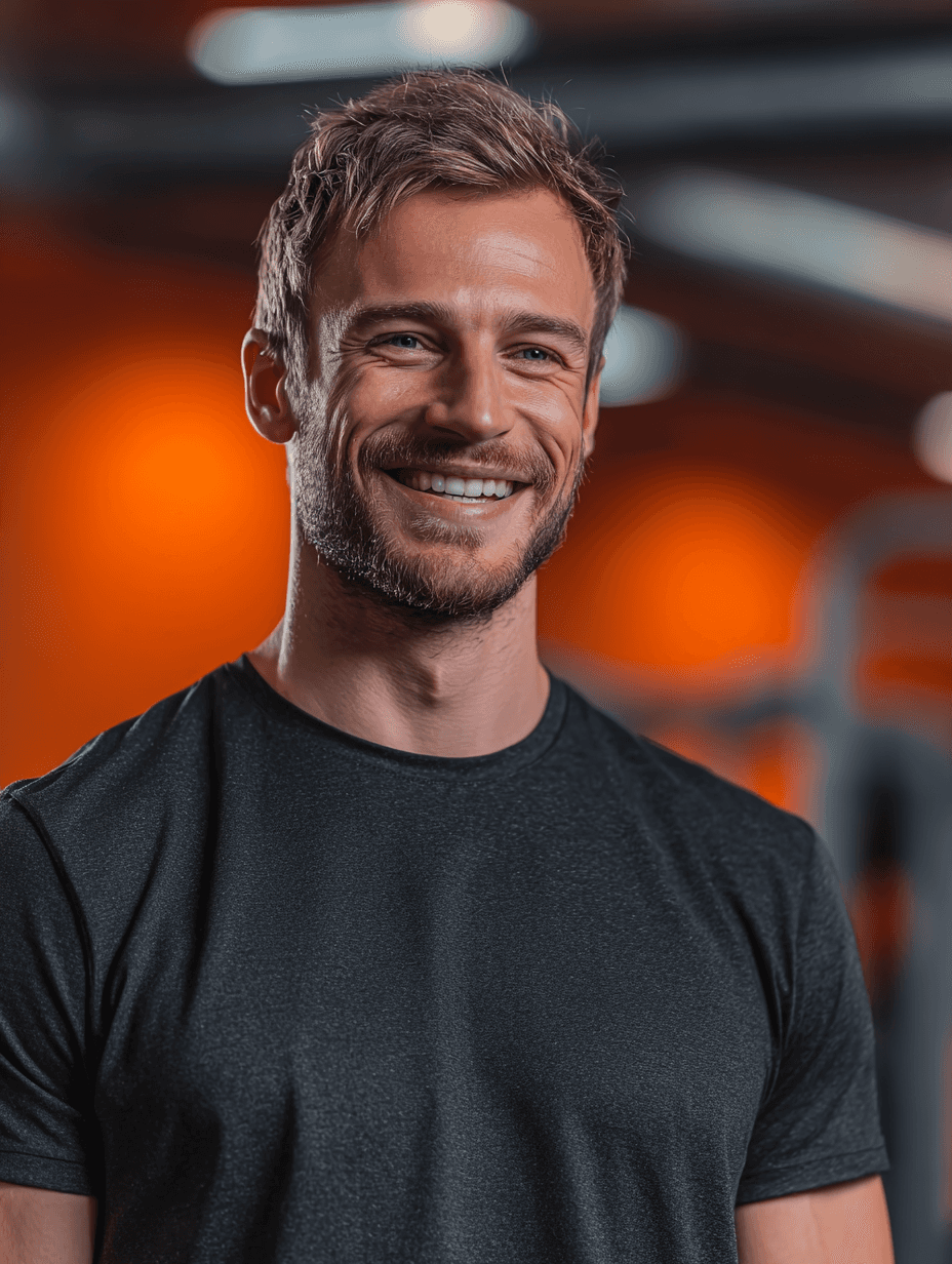 Photo of personal trianer in a gym