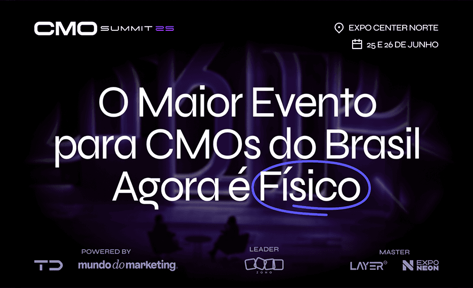 CMO Summit 2025 têm ingressos com bônus exclusivos por tempo limitado