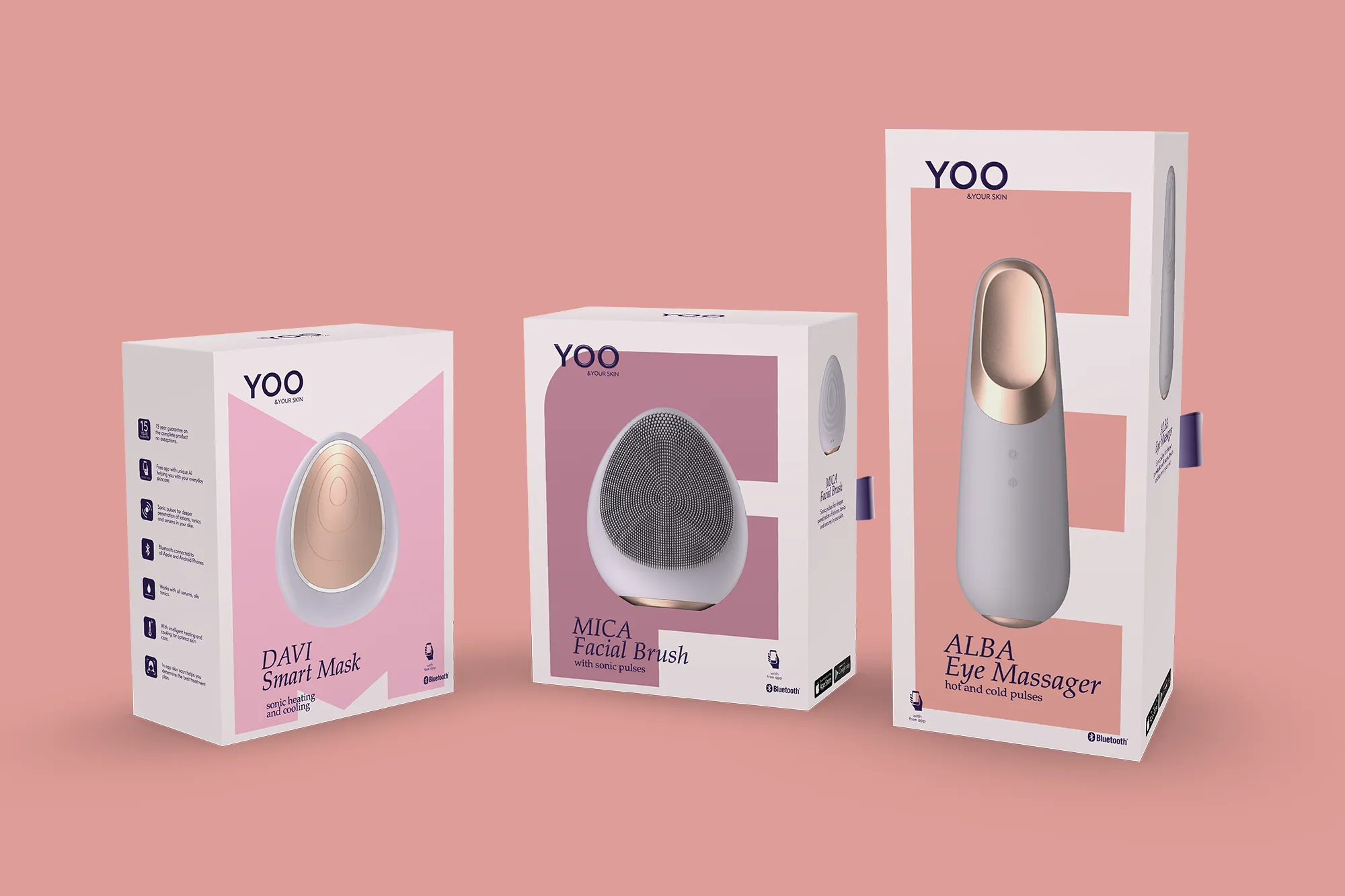 Streetside billboard with flyposters of the Batch.Works brand and illustrations