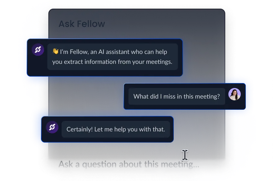 Fello chatbot interface