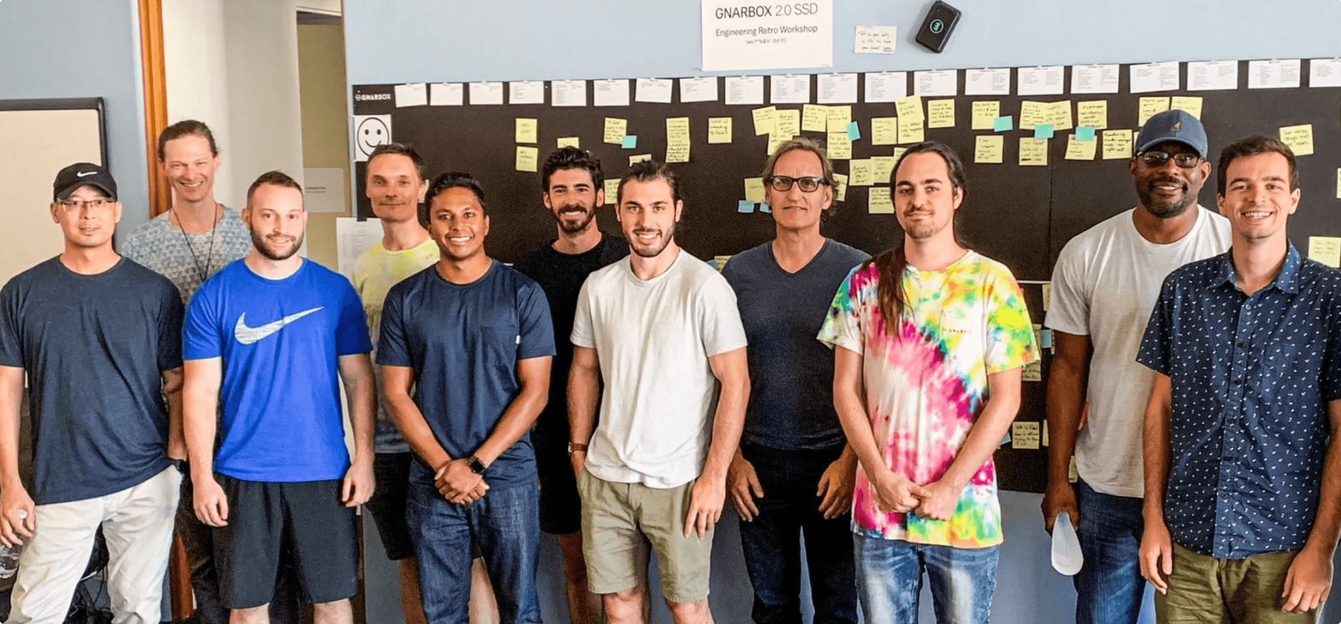 GNARBOX team members at work.