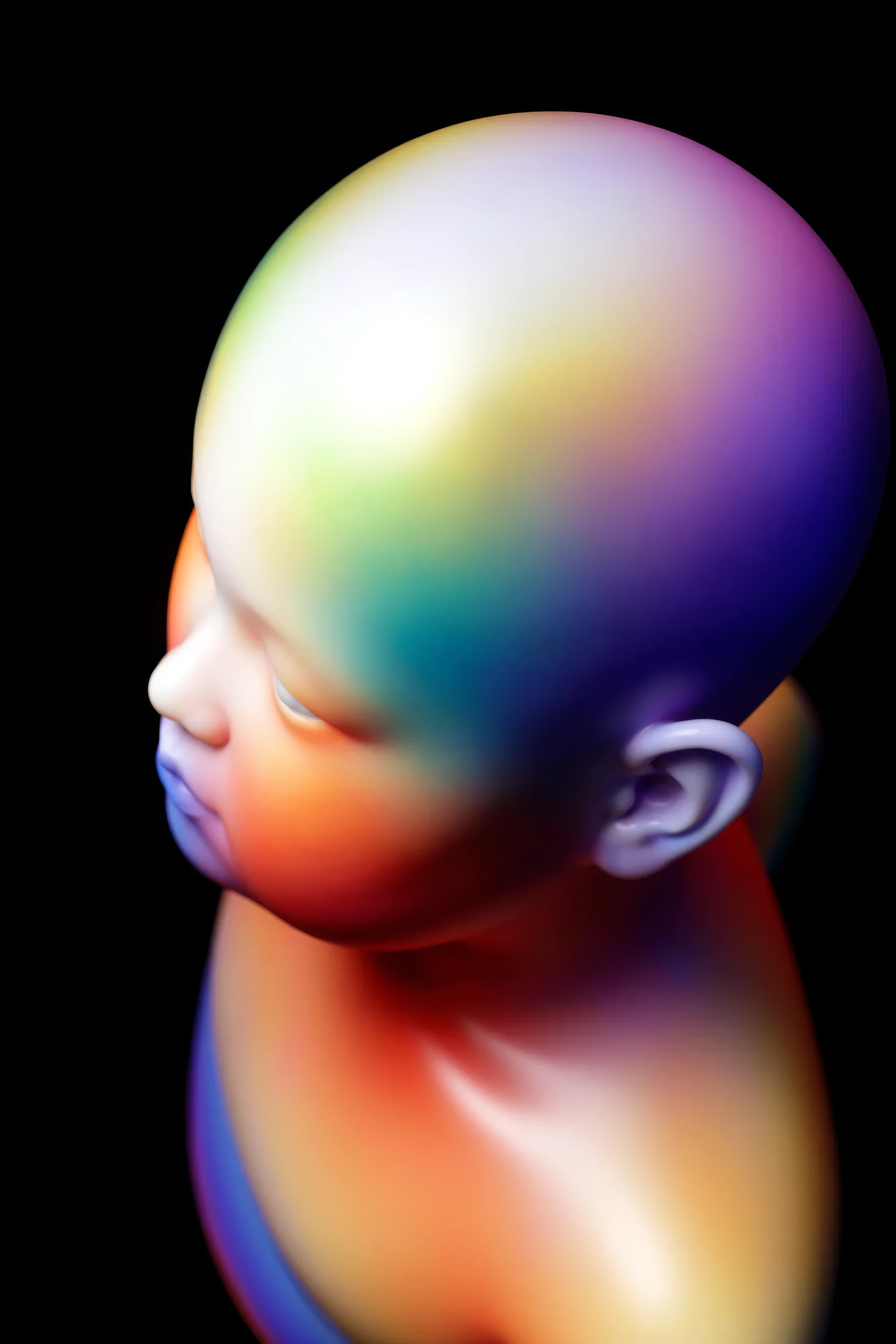 Colorful porcelain baby