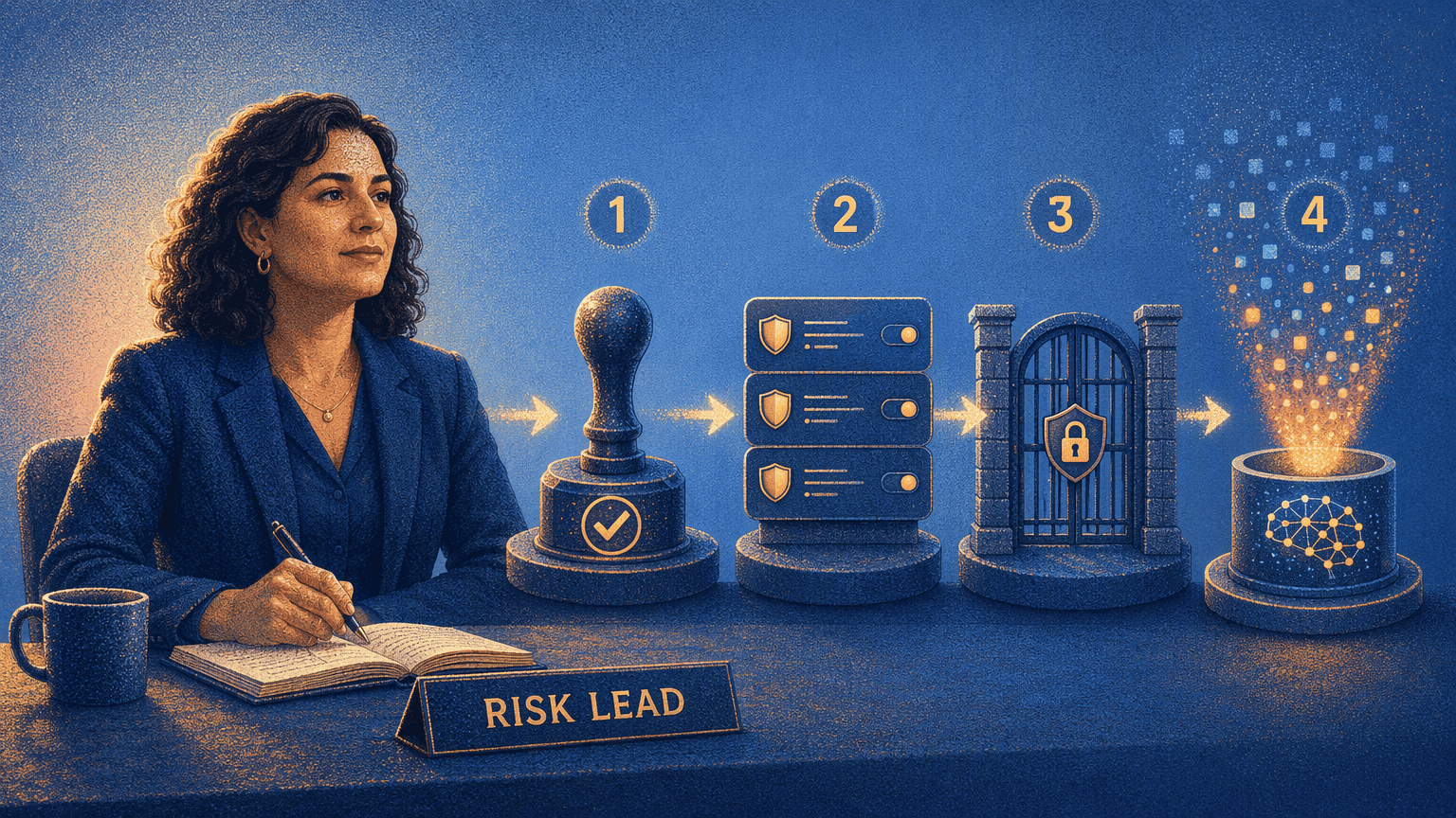 Illustration for Step 3: Architect Governance-First with a Named Risk Lead and Pre-Approved Guardrails