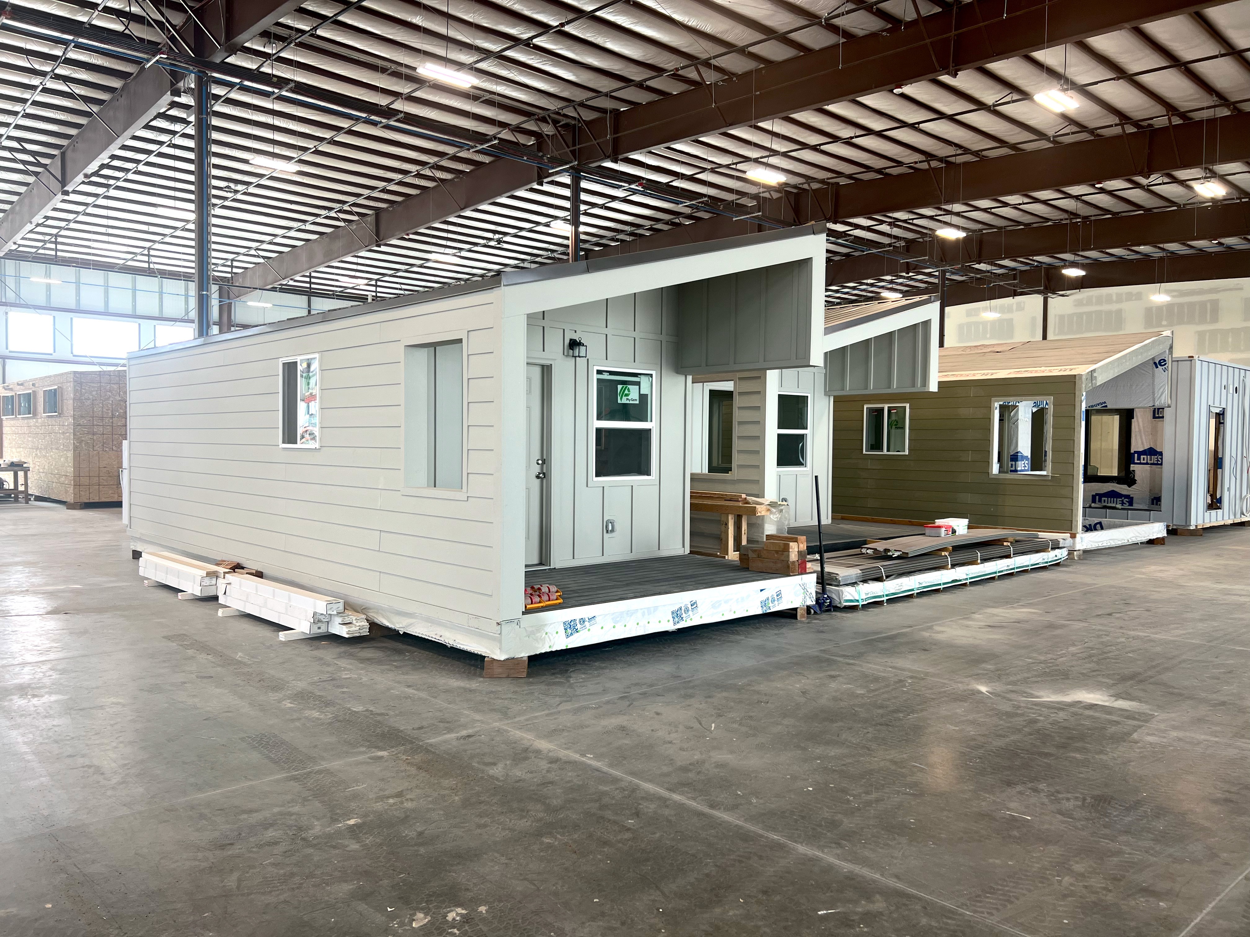 A modular home in the facility.