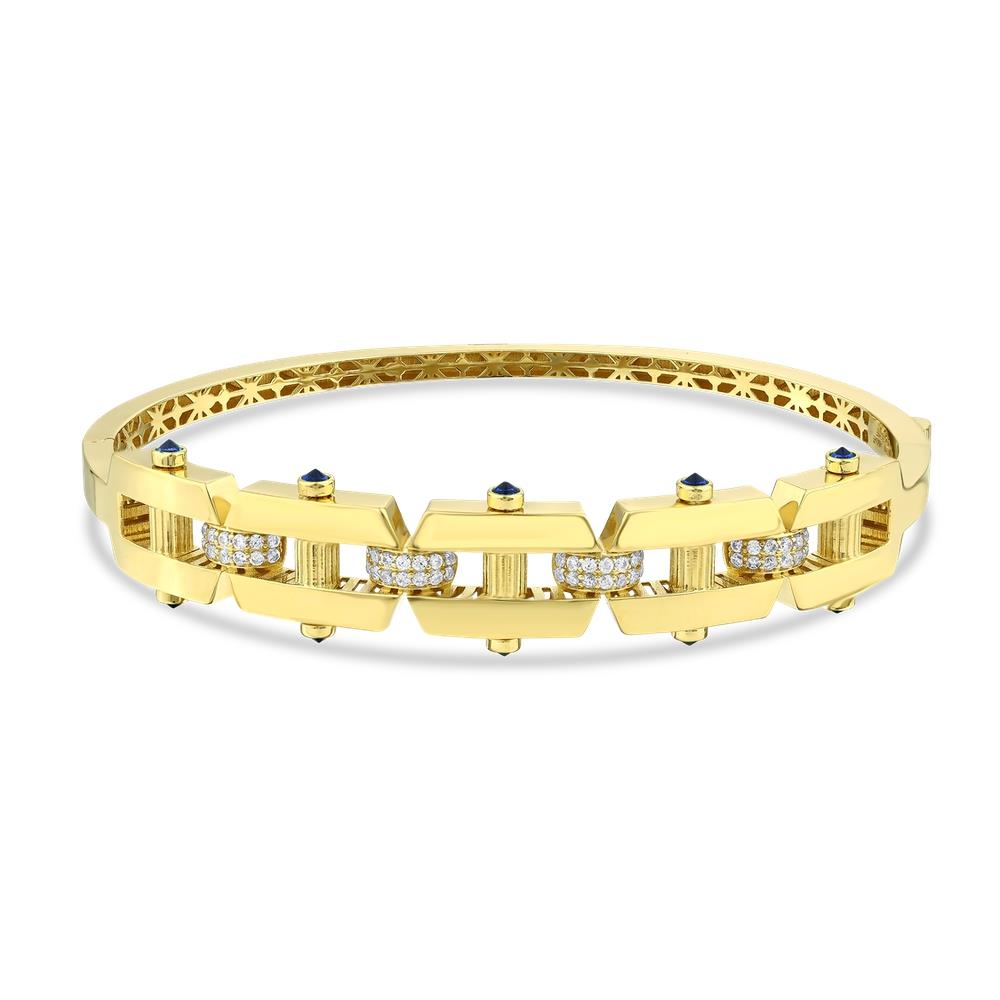 Assos Pırlanta 14 Ayar Altın Tasarım Kelepçe Bilezik 11.30 Gram