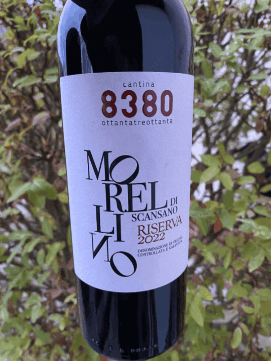 Review of wine Morellino di Scansano Riserva 2022 from Cantina 8380 (Scansano, Italy)