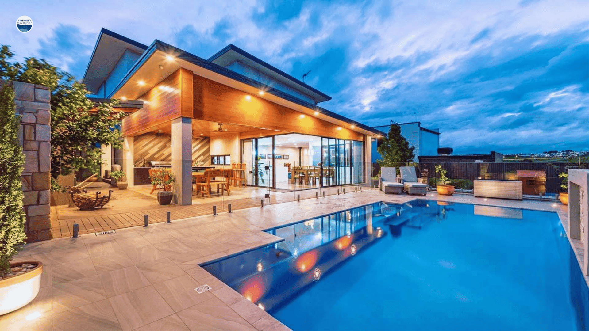 Saltwater fiberglass pool as a long term backyard investment for homeowners