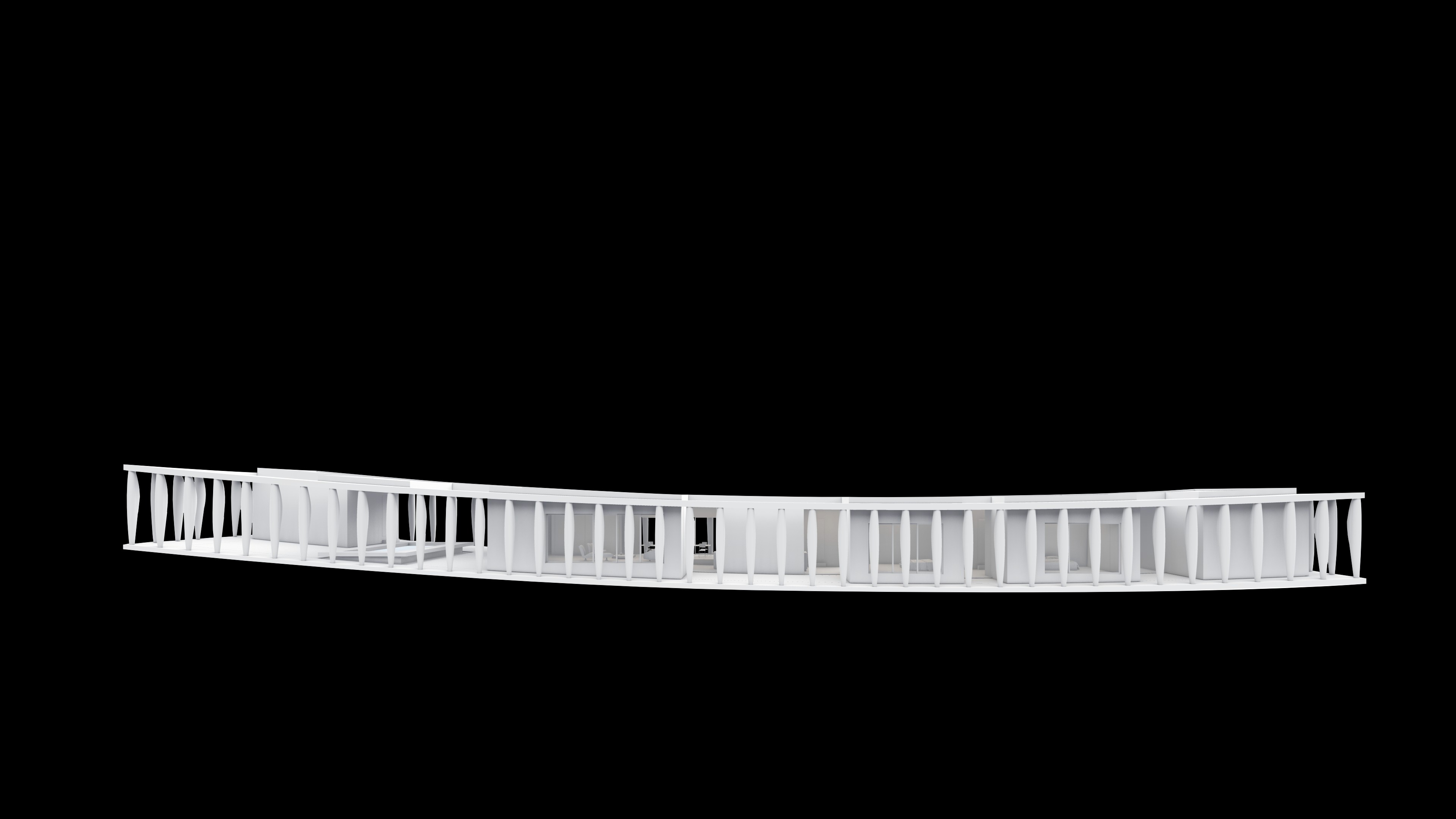 House on a slope model concept