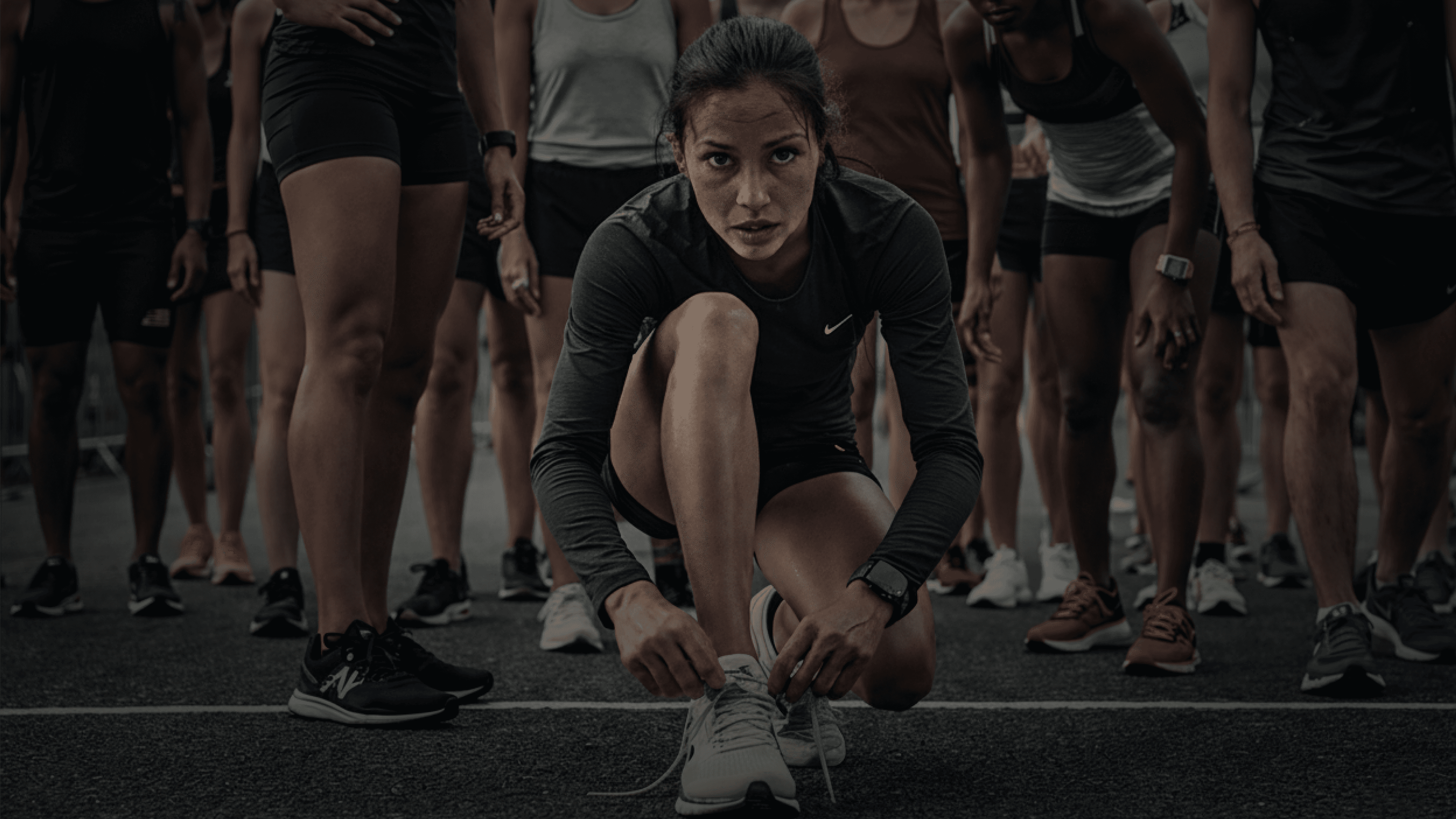 Runner preparing to sart the Pace Race