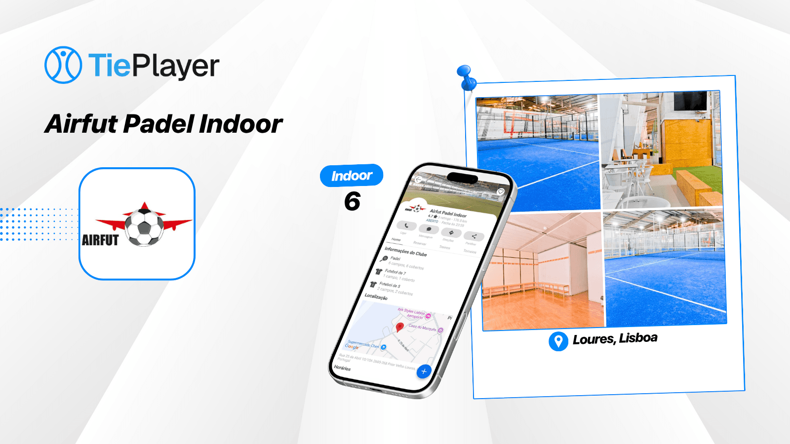 Book a padel court at Airfut Padel Indoor