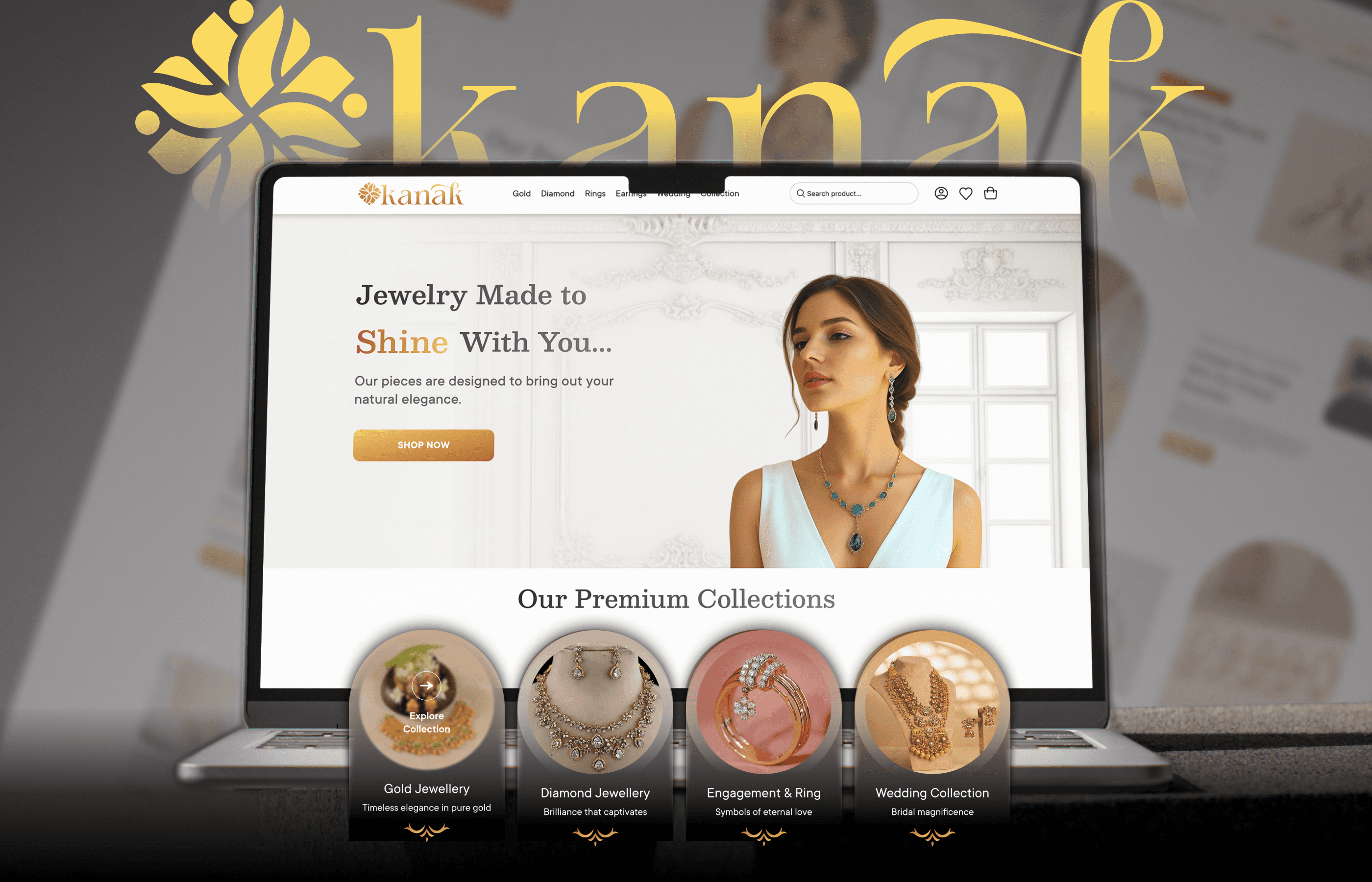Portrait of portfolio creator – back view