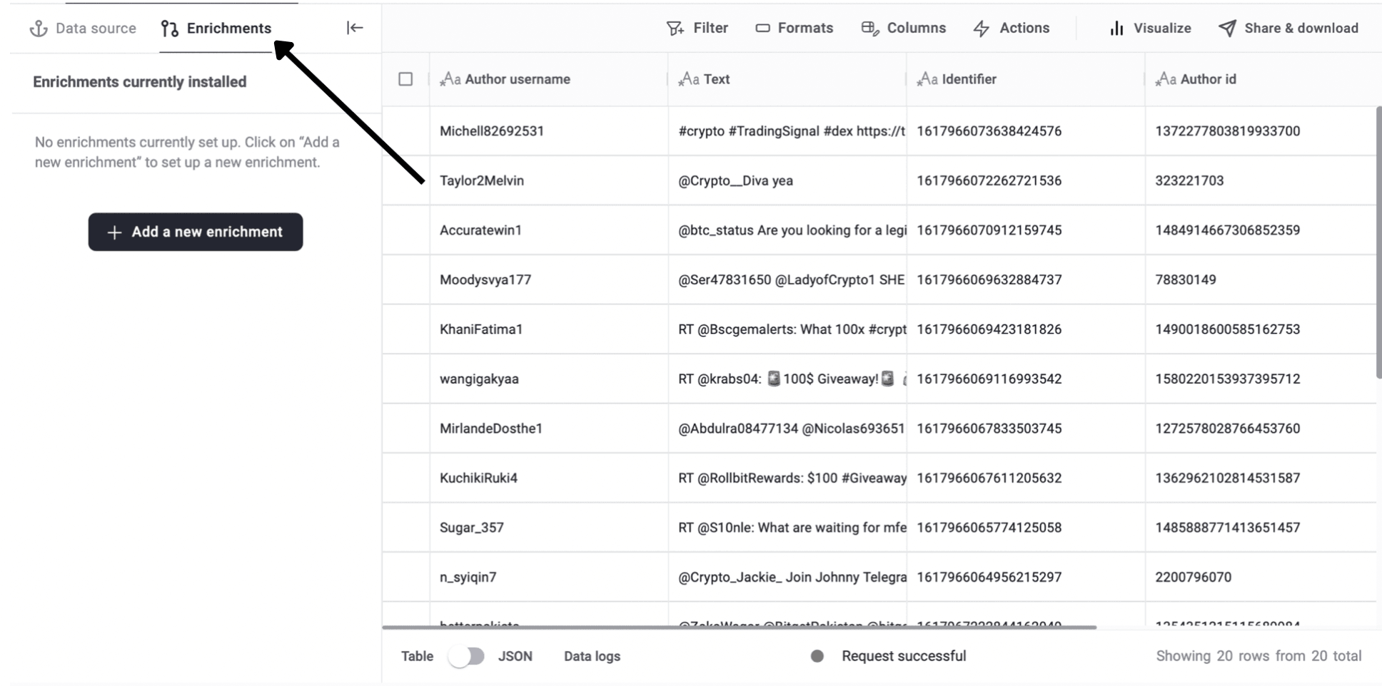 How to use the Twitter API without code - illustration