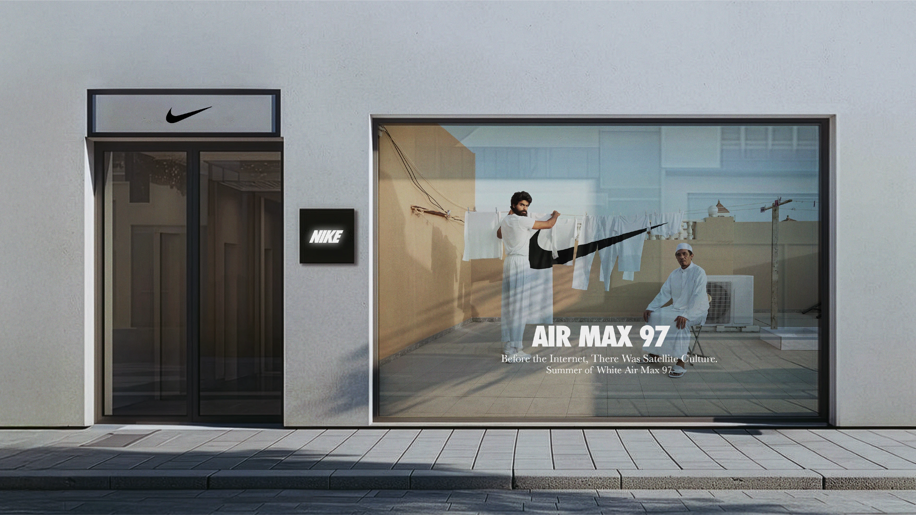 Nike Satellite Culture Campaign billboard key visual in Jeddah, version 2.