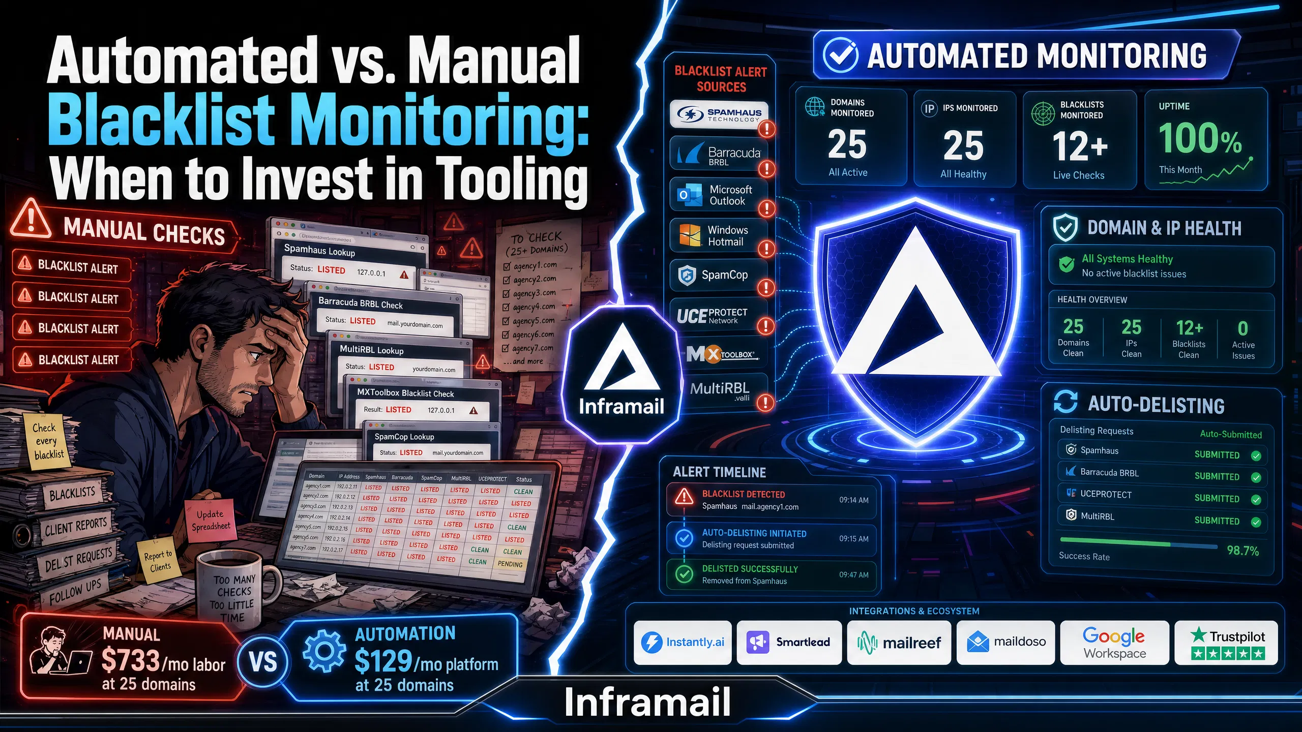 Automated vs. Manual Blacklist Monitoring: When to Invest in Tooling