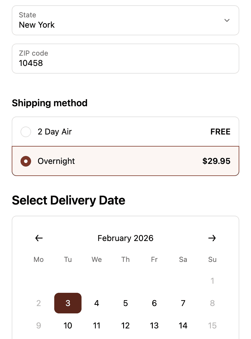 Furniture with Flare Shopify Date Picker 