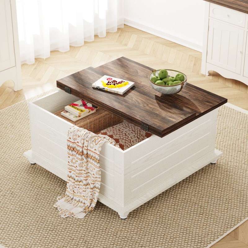 Elegant large farmhouse coffee table with modern appeal and high-quality craftsmanship.