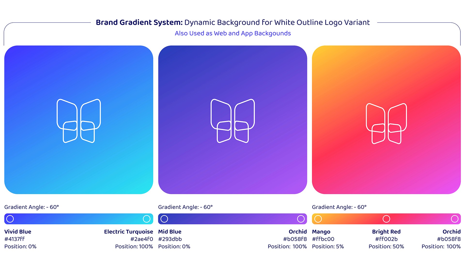 Mariposa senior care app brand gradients