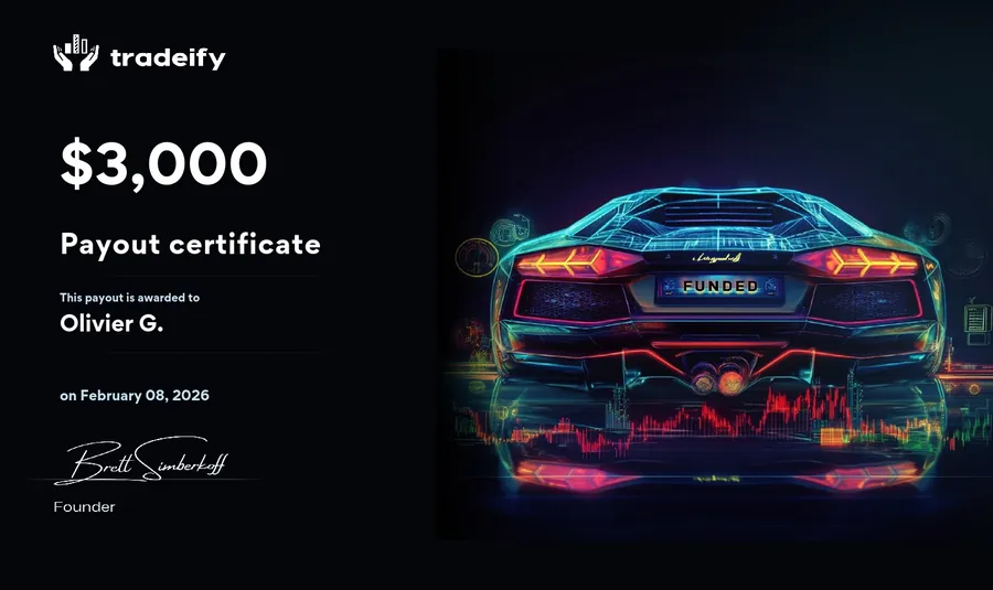 Preuve de payout Tradeify d'un membre LST