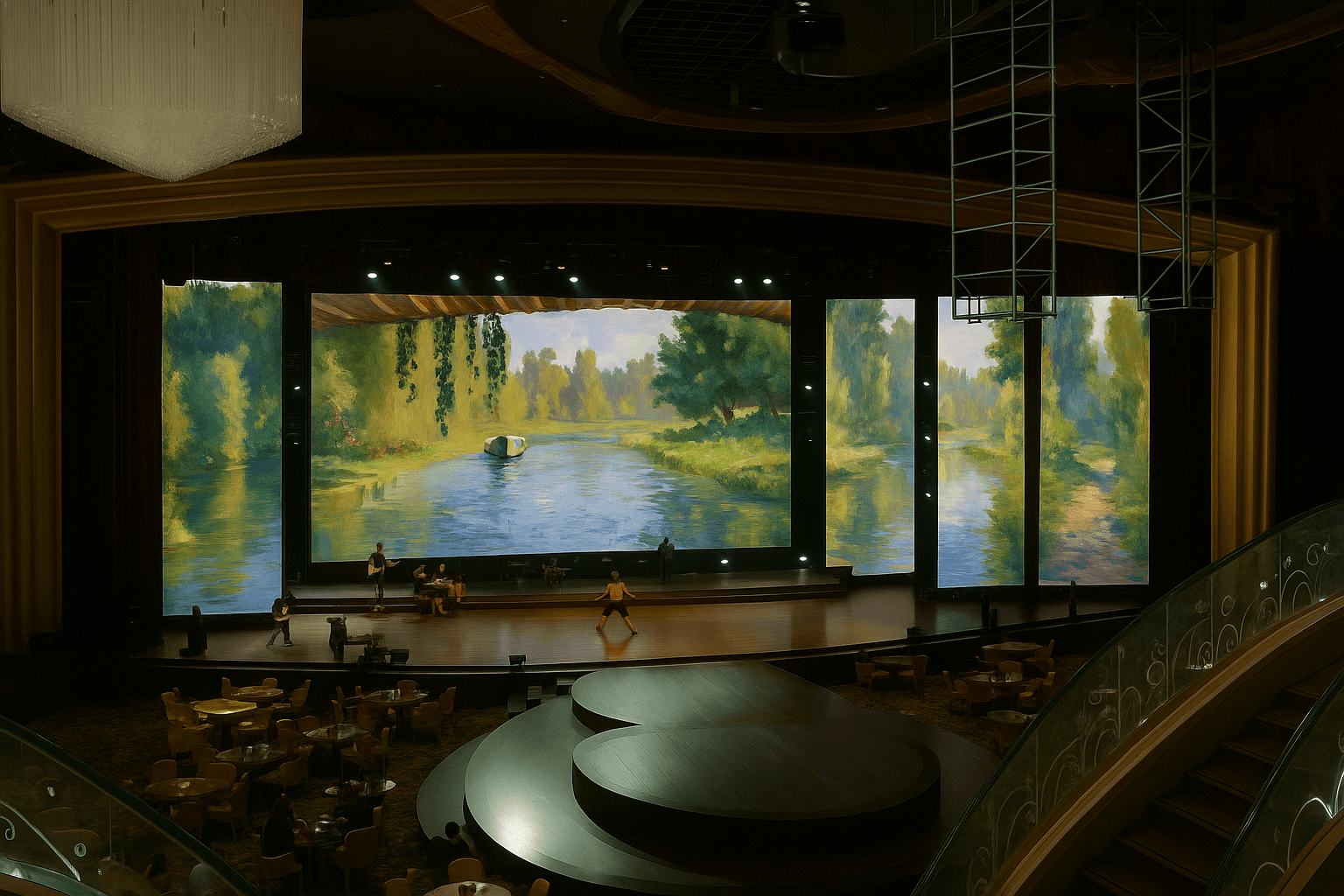 An image showing the live show of LIDO XR immersive and interactive world.