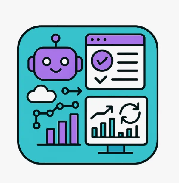 Icône SaaS tech support onboarding analyses IA