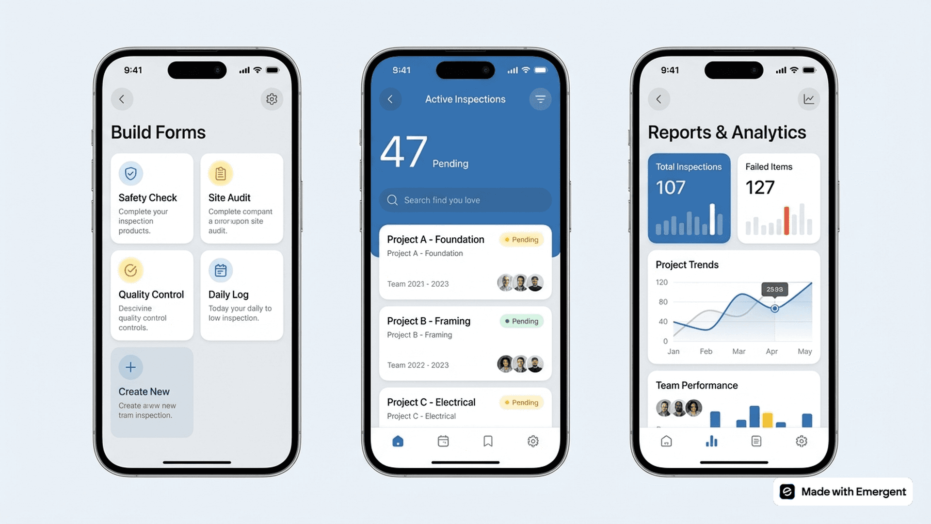 Construction Inspection App Made With Emergent