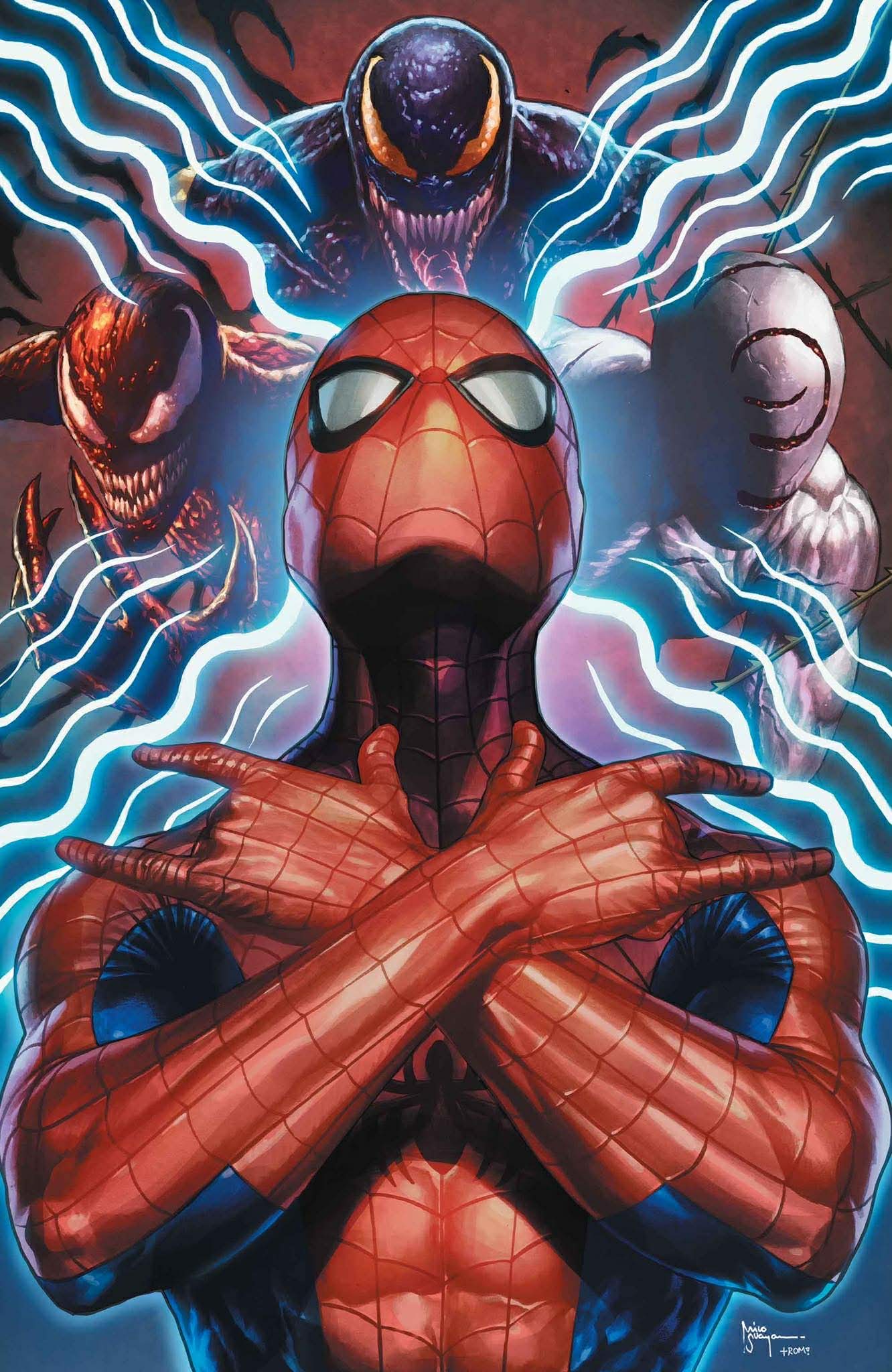 Spider-Man #25 Mico Suayan Big Dex Comics C2E2 Exclusive Virgin Variant Cover featuring full artwork by Mico Suayan