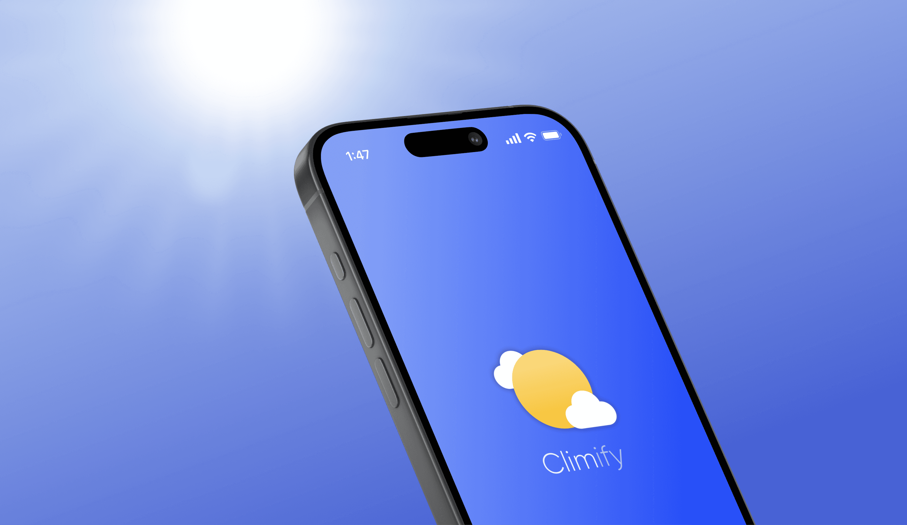 A mockup of a mobile for job gate home screen
