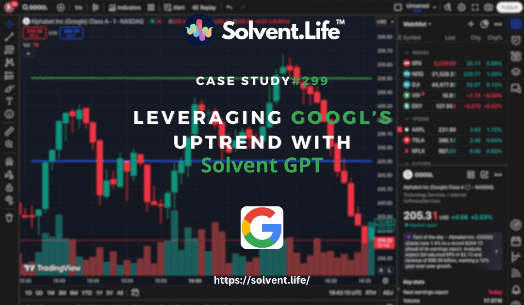 Solvent GPT’s GOOGL trade analysis with entry and exit points.