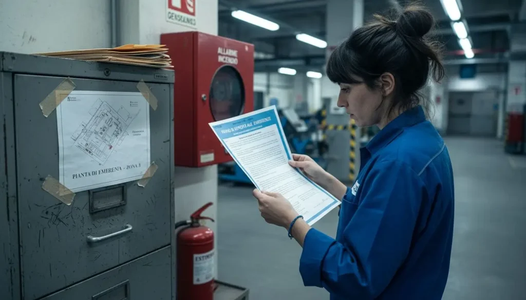 Il responsabile della sicurezza si occupa di verificare tutta la documentazione relativa alle procedure di emergenza.