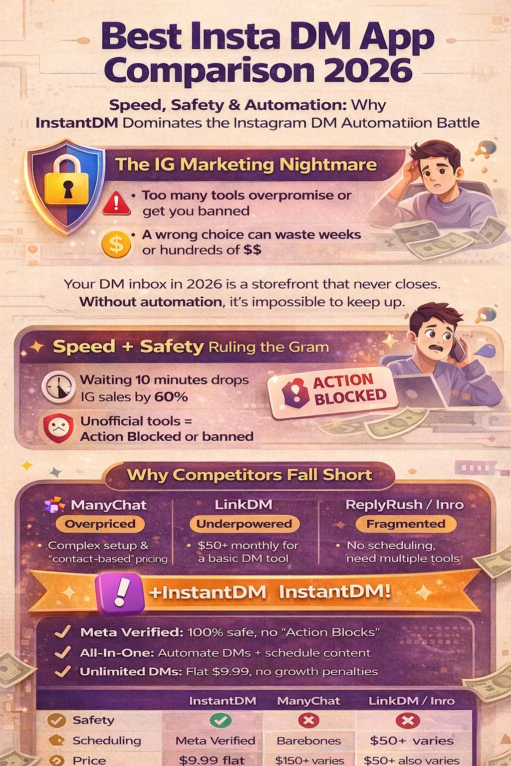 Best Insta DM App Comparison: Safety & Automation in 2026