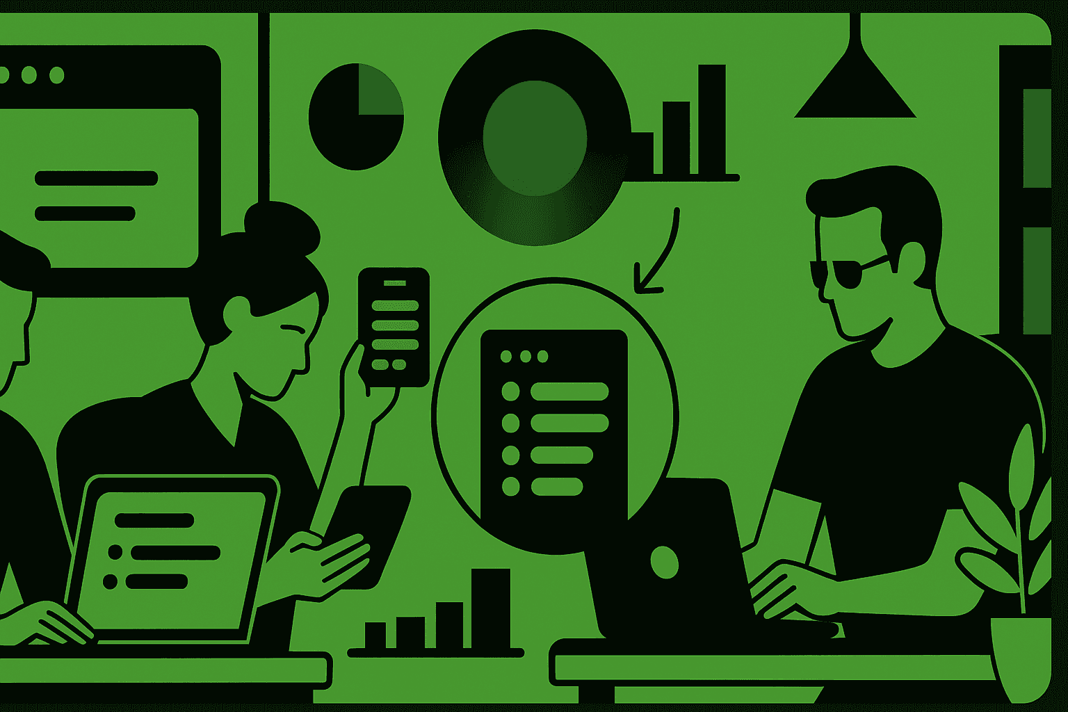 users reviewing pricing page behavior on laptops and mobile devices analyzing conversion paths