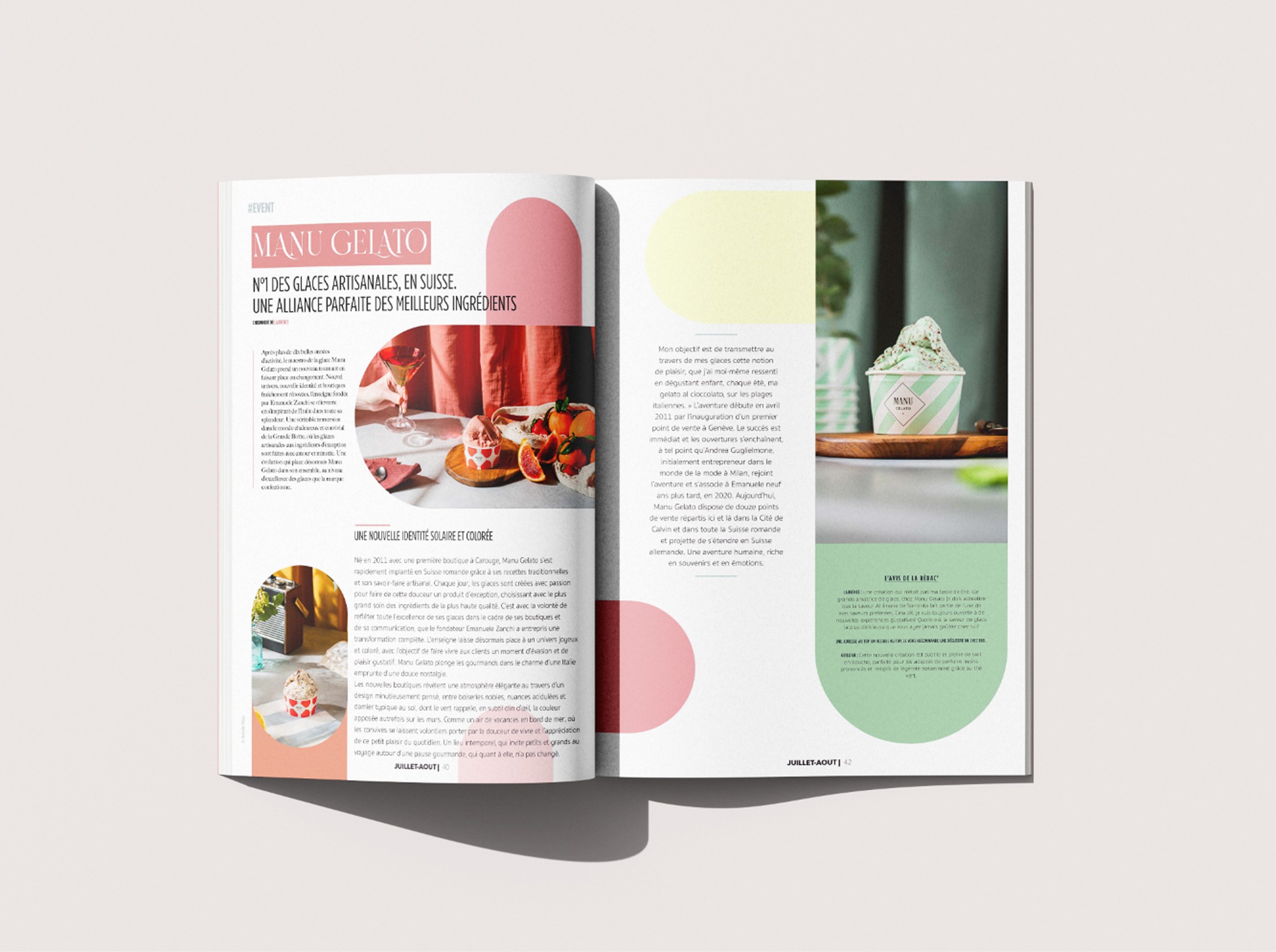 Mise en page magazine new Sight Geneve Print Design