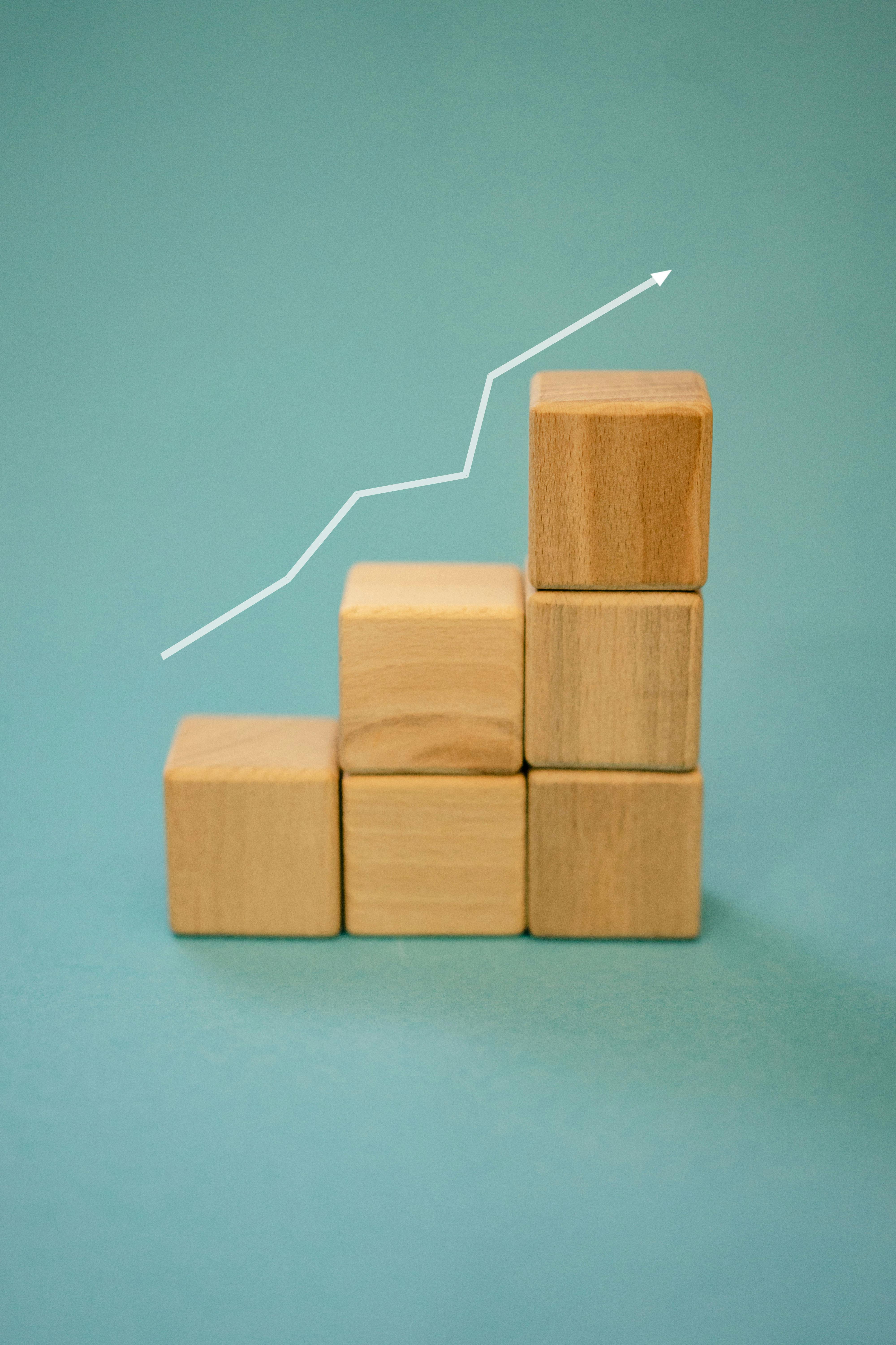 Upward trending revenue growth chart illustrating strong SaaS Net Revenue Retention performance