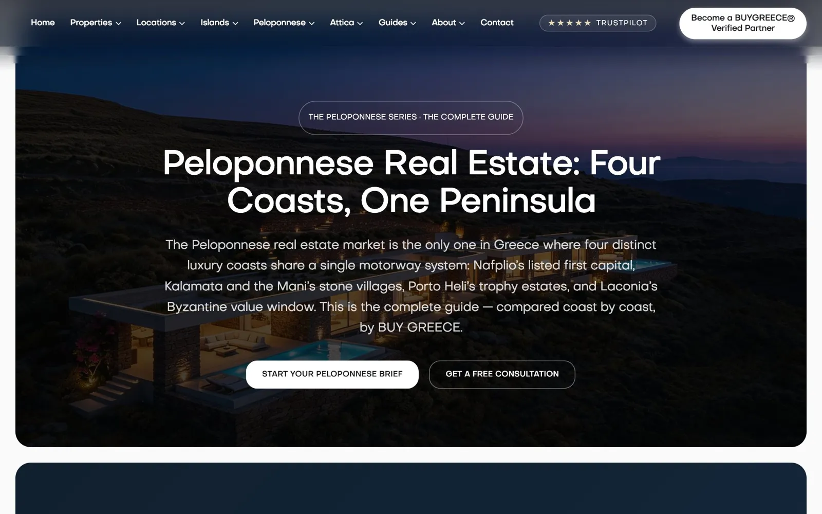 BUY GREECE Peloponnese guide page