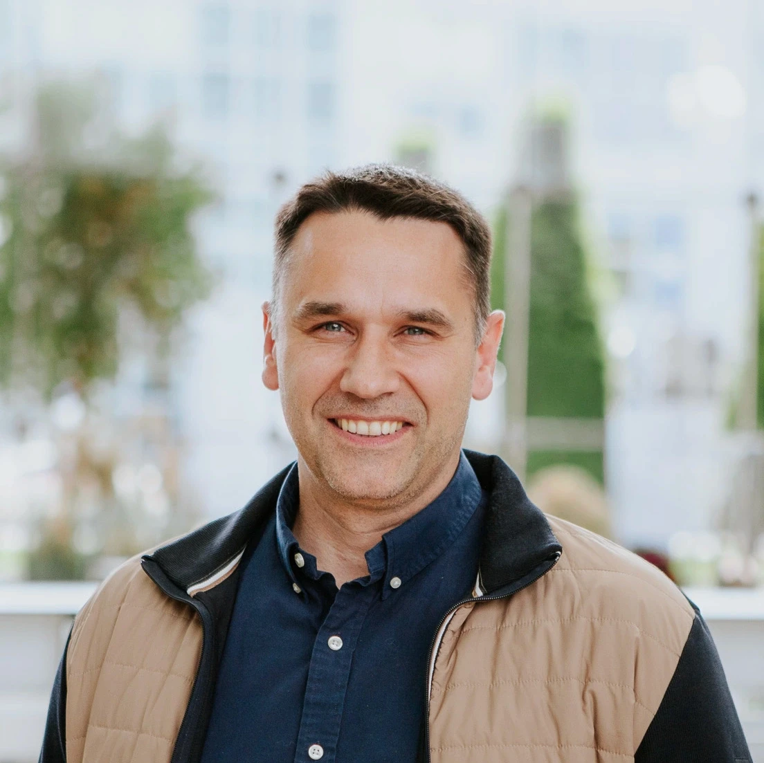 A photograph of signageOS COO David Sauer