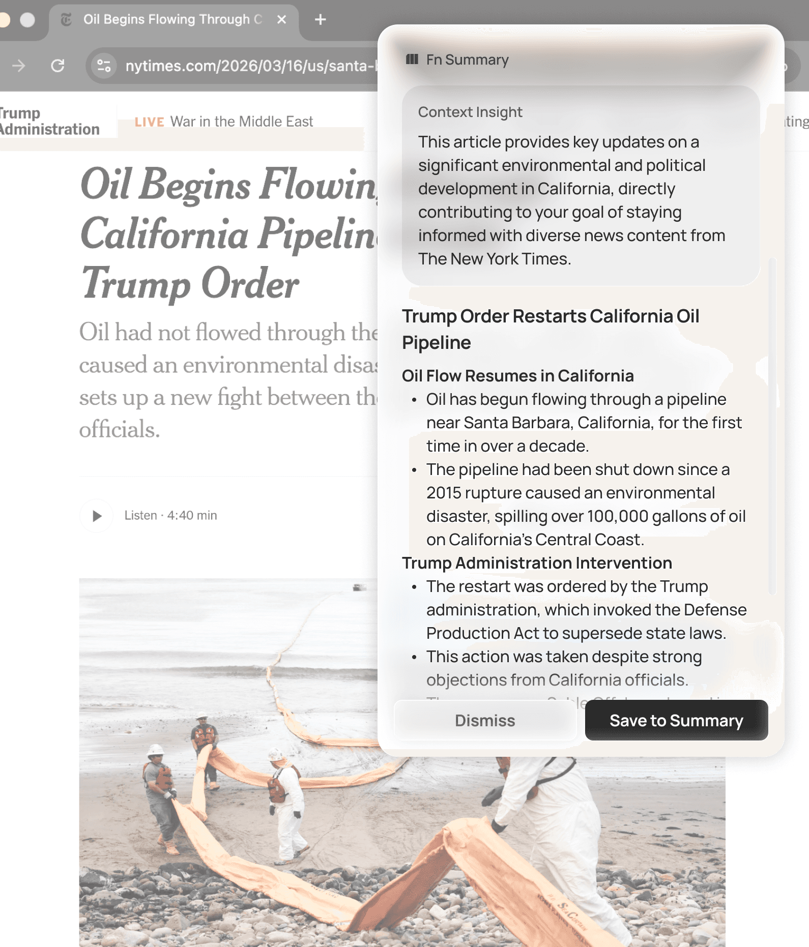 An image of Freelio's project ui