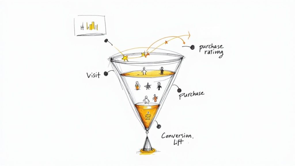 Customers reviewing products online