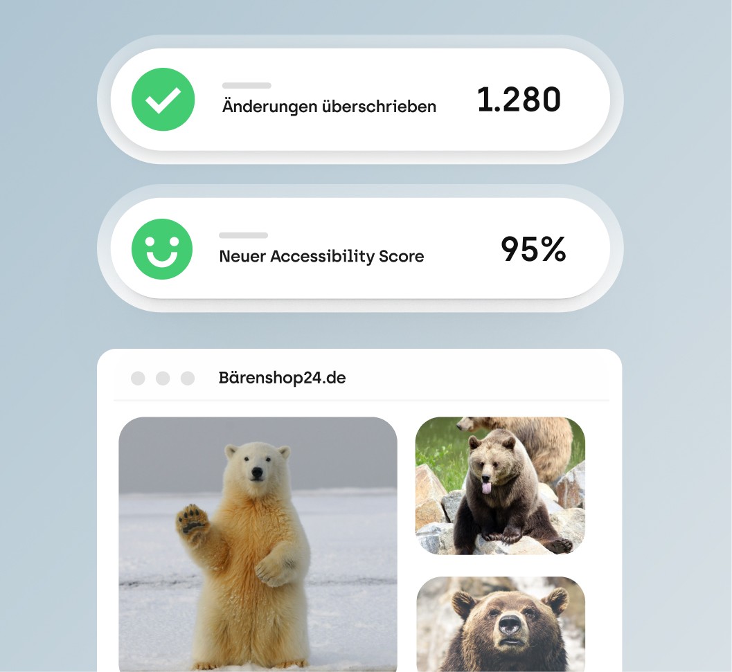 Mockup einer To-Do-Liste, die alle Aufgaben zur Barrierefreiheit auf der Webseite übersichtlich darstellt