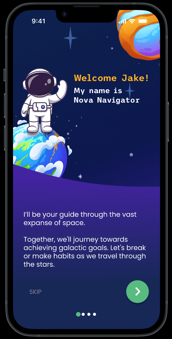 High-Fidelity Onboarding Screen