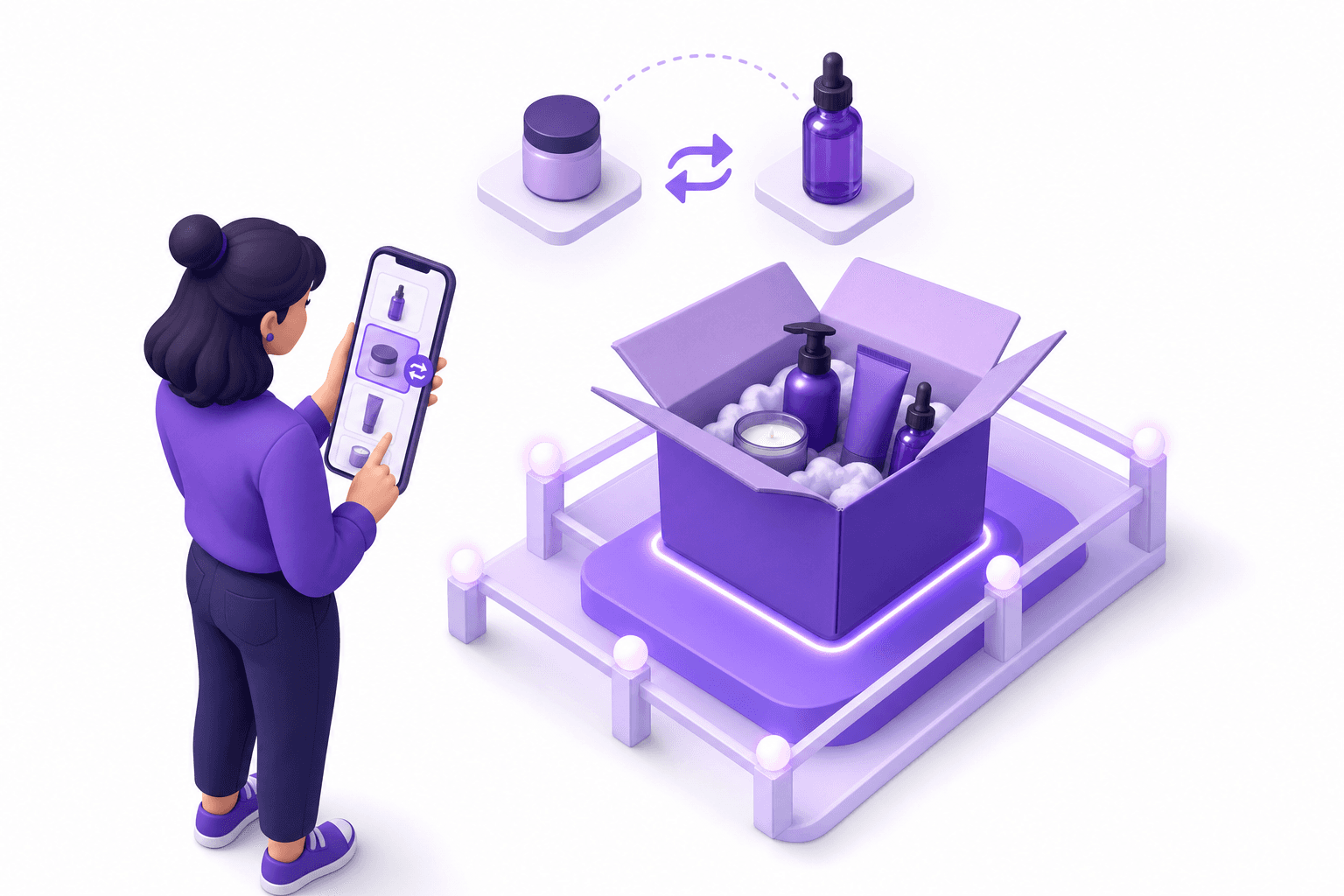 Customer self-editing a multi-item bundle order after checkout on Shopify