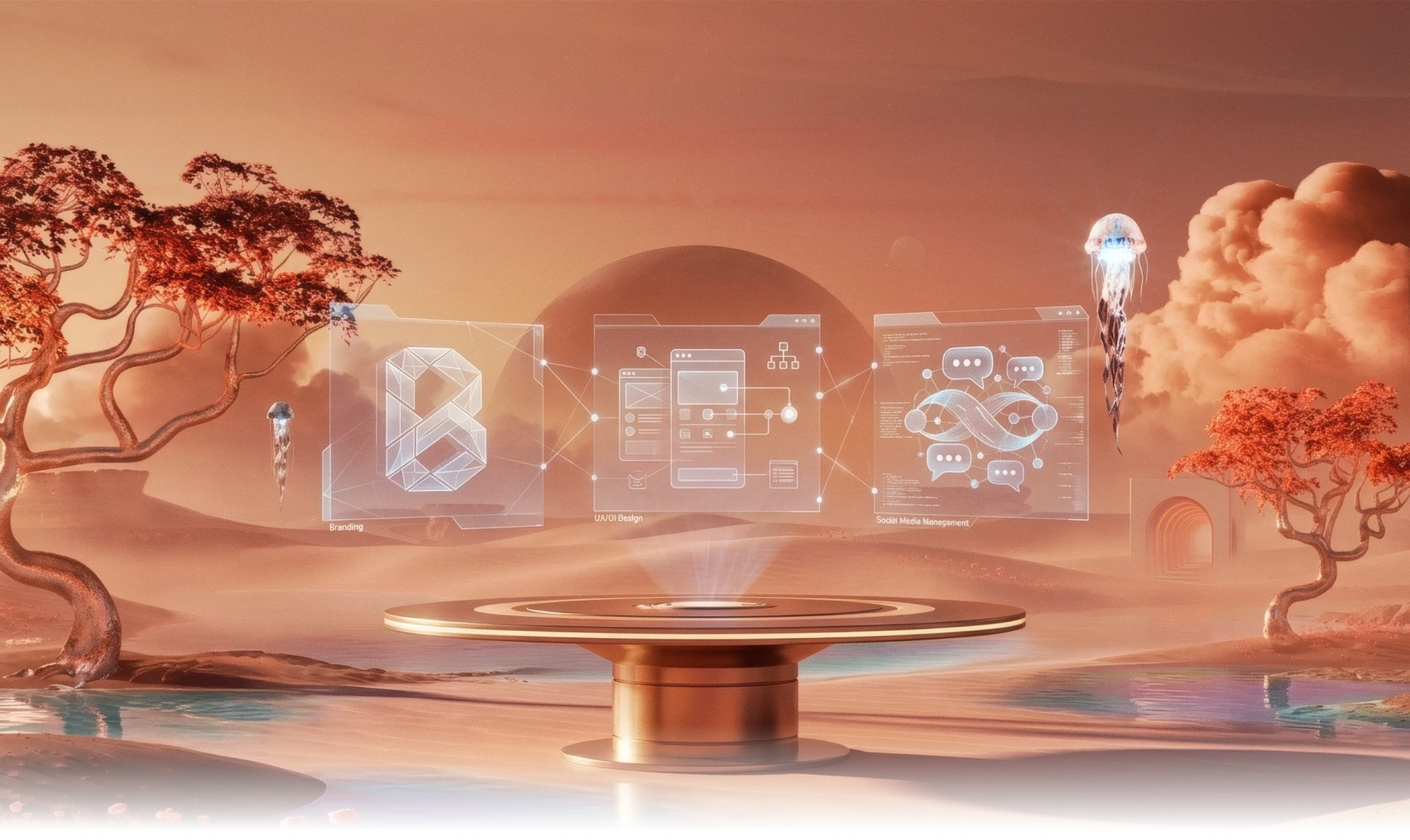 Servicios de UX UI, branding y social media con enfoque en diseño de experiencias digitales