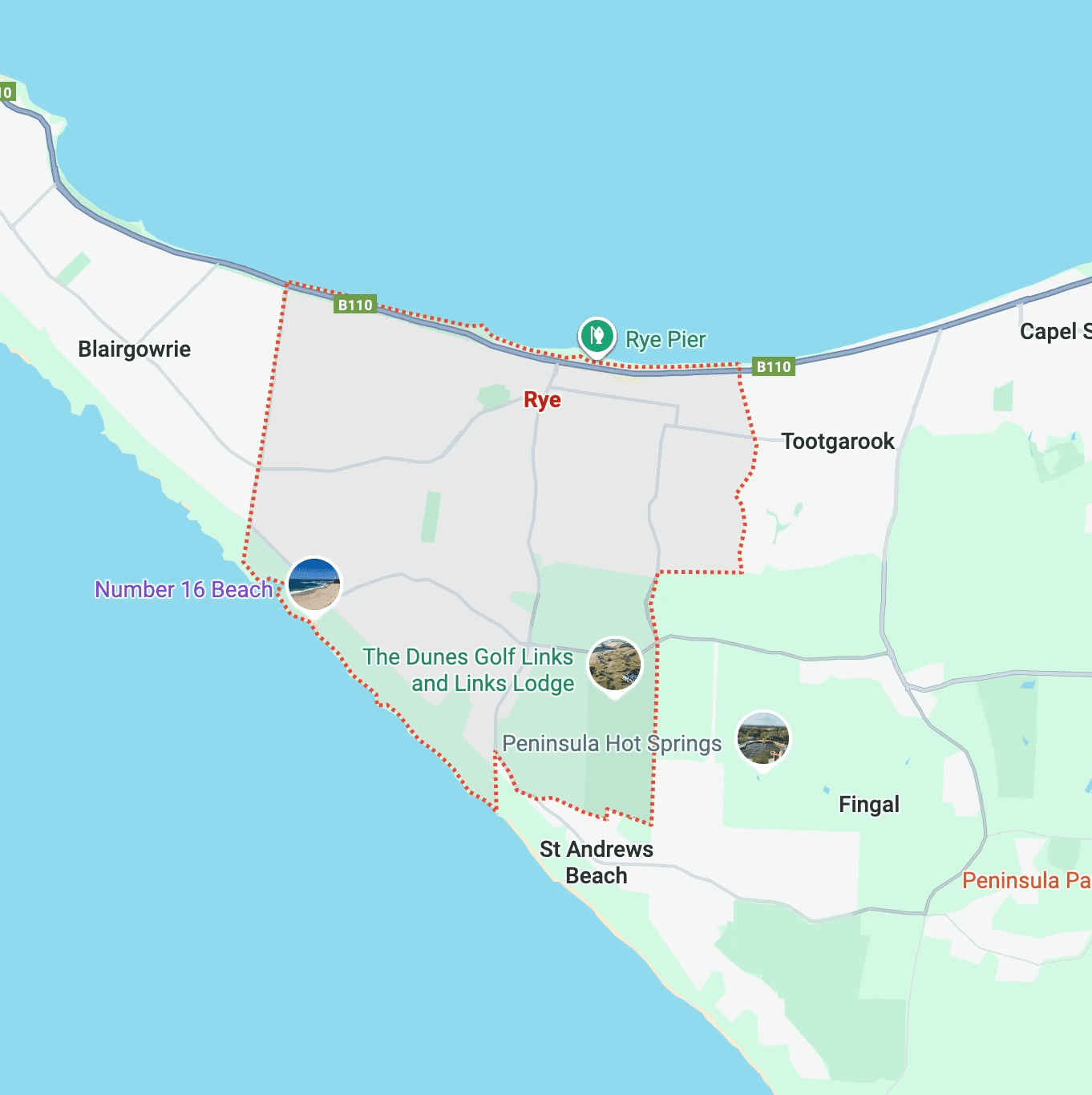 Map of Rye